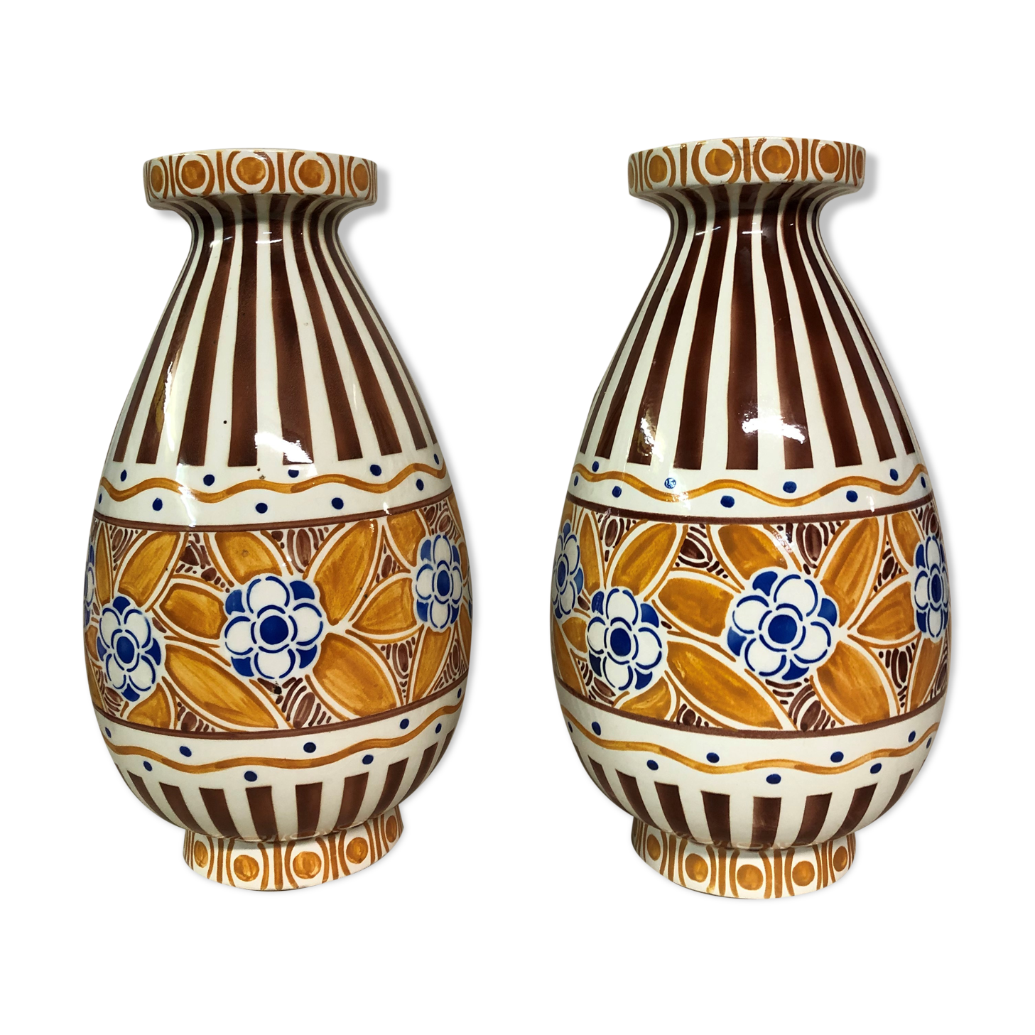 Pair of ceramic vases