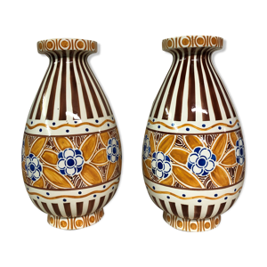 Paire de vases en céramique