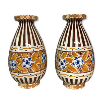 Paire de vases en céramique