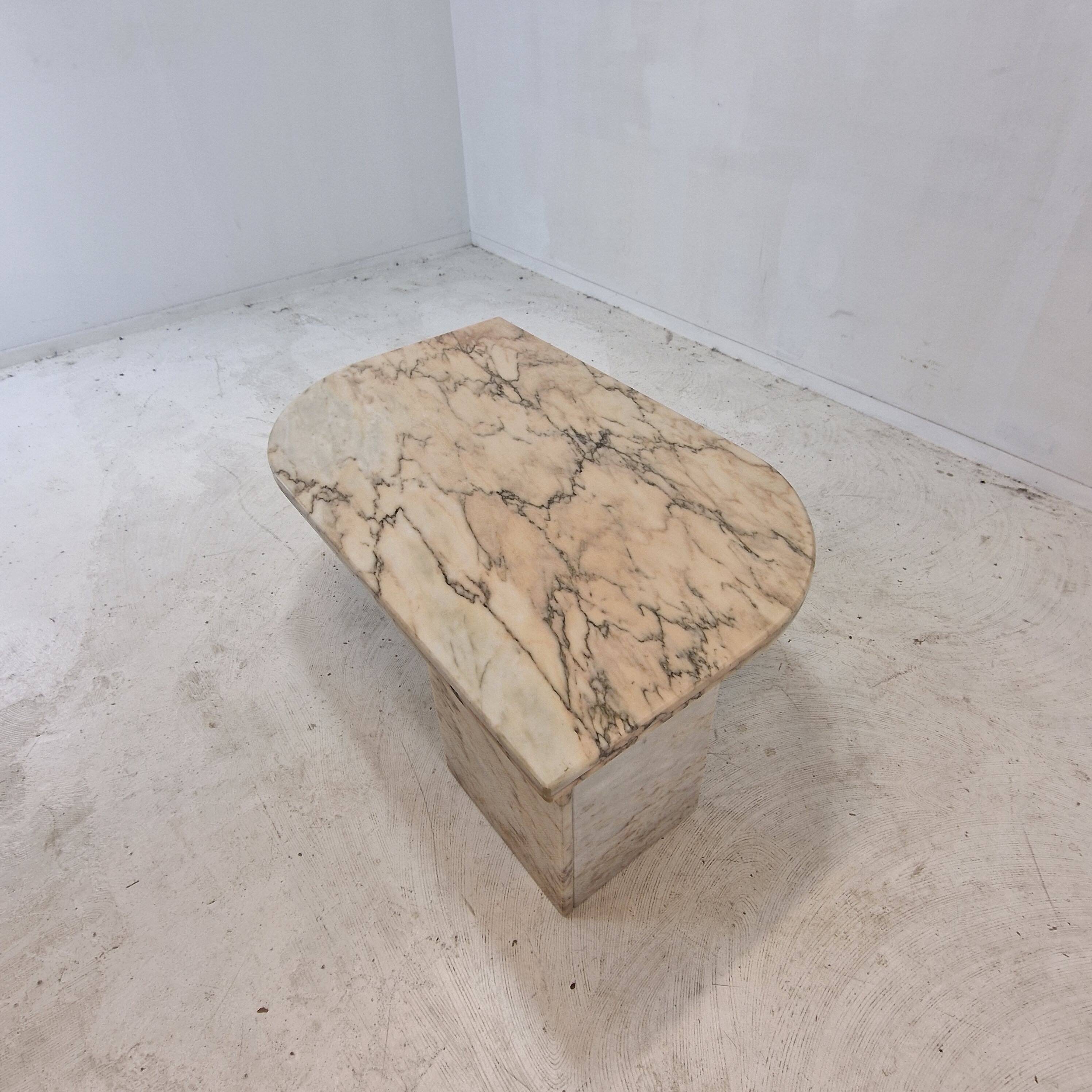 Italian Marble Coffee or Side Table, 1980s