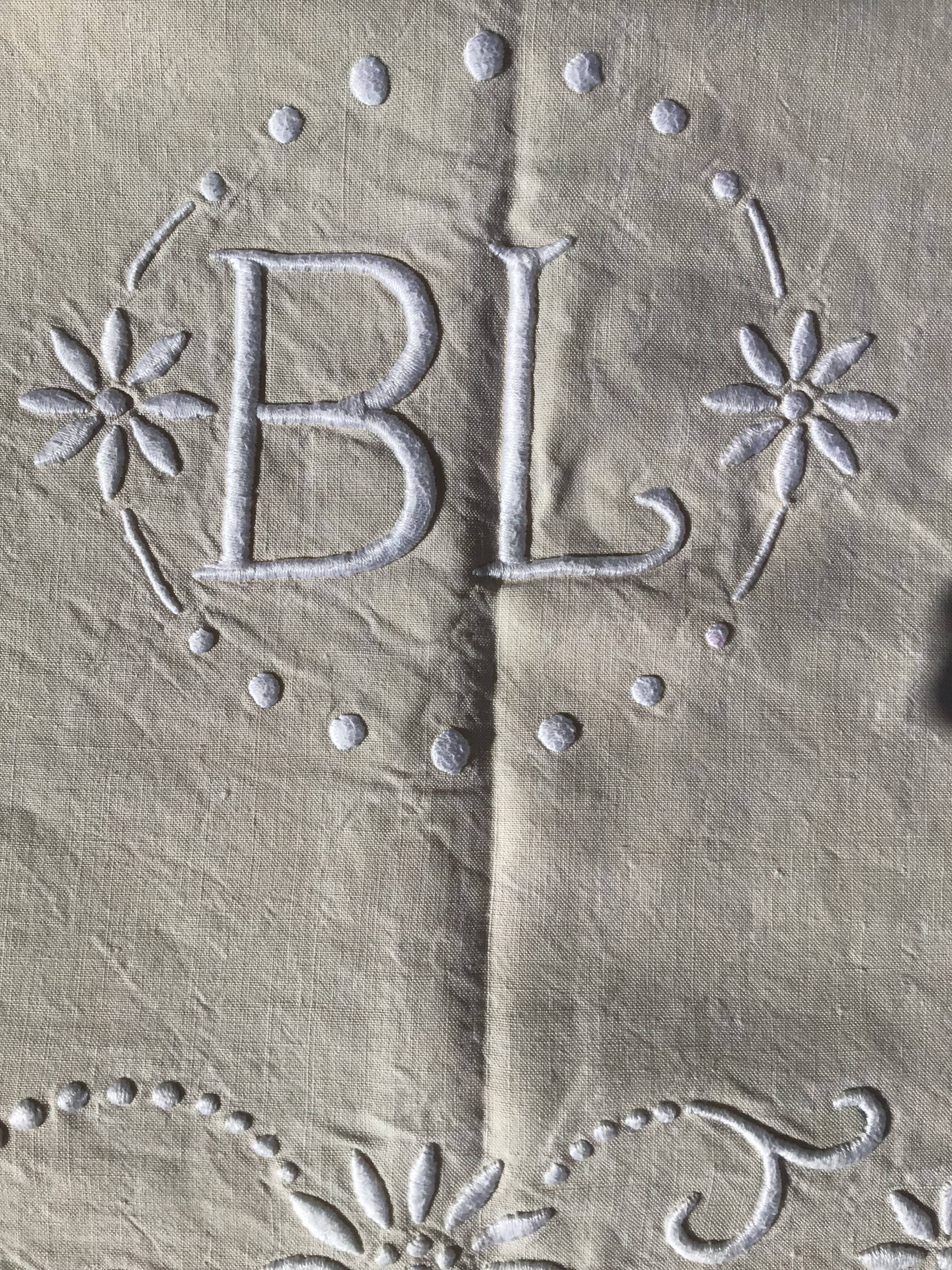 Sheet 2 places BL linen nine flowers pastilles
