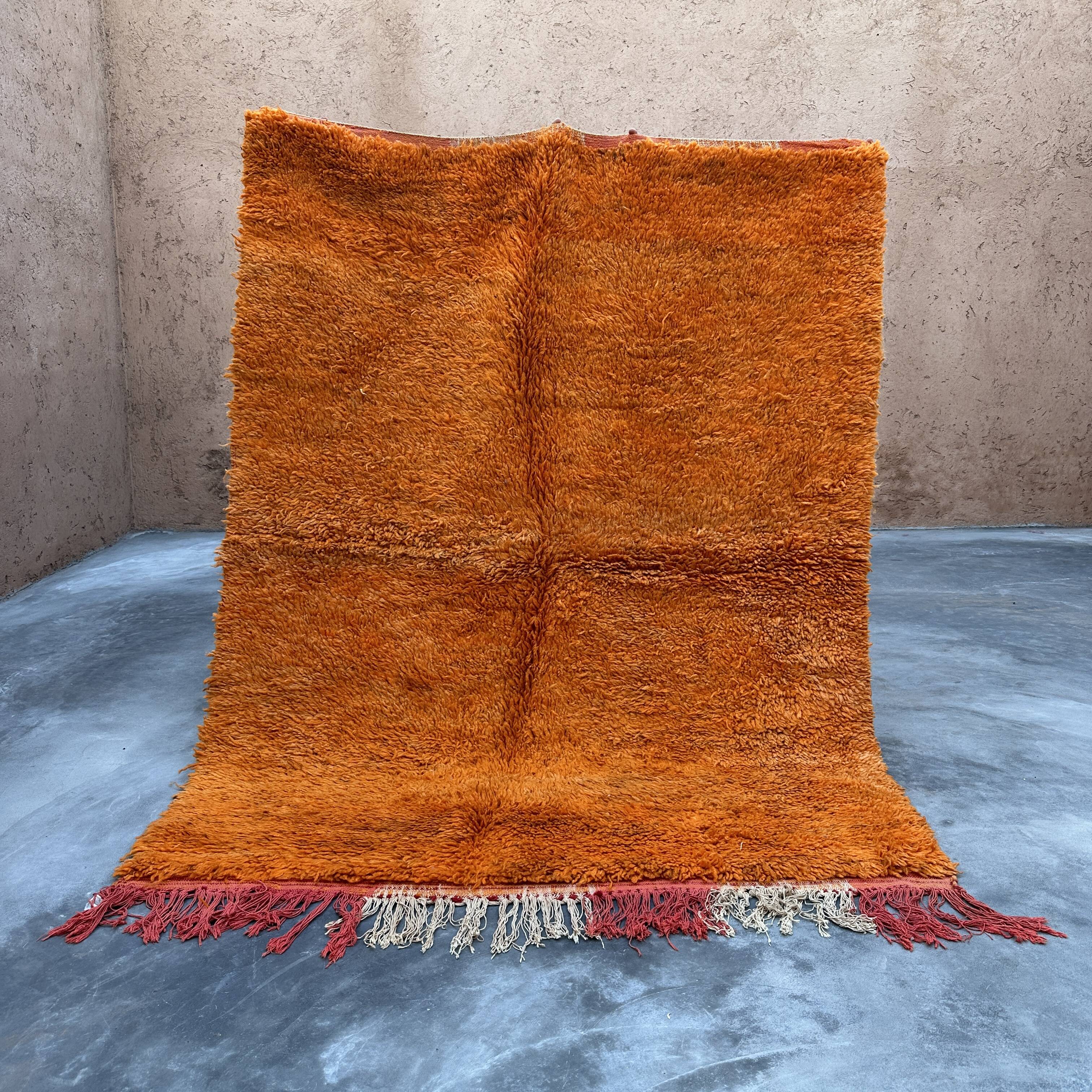 Moroccan rug Beni M'guild orange - 198 x 250 cm