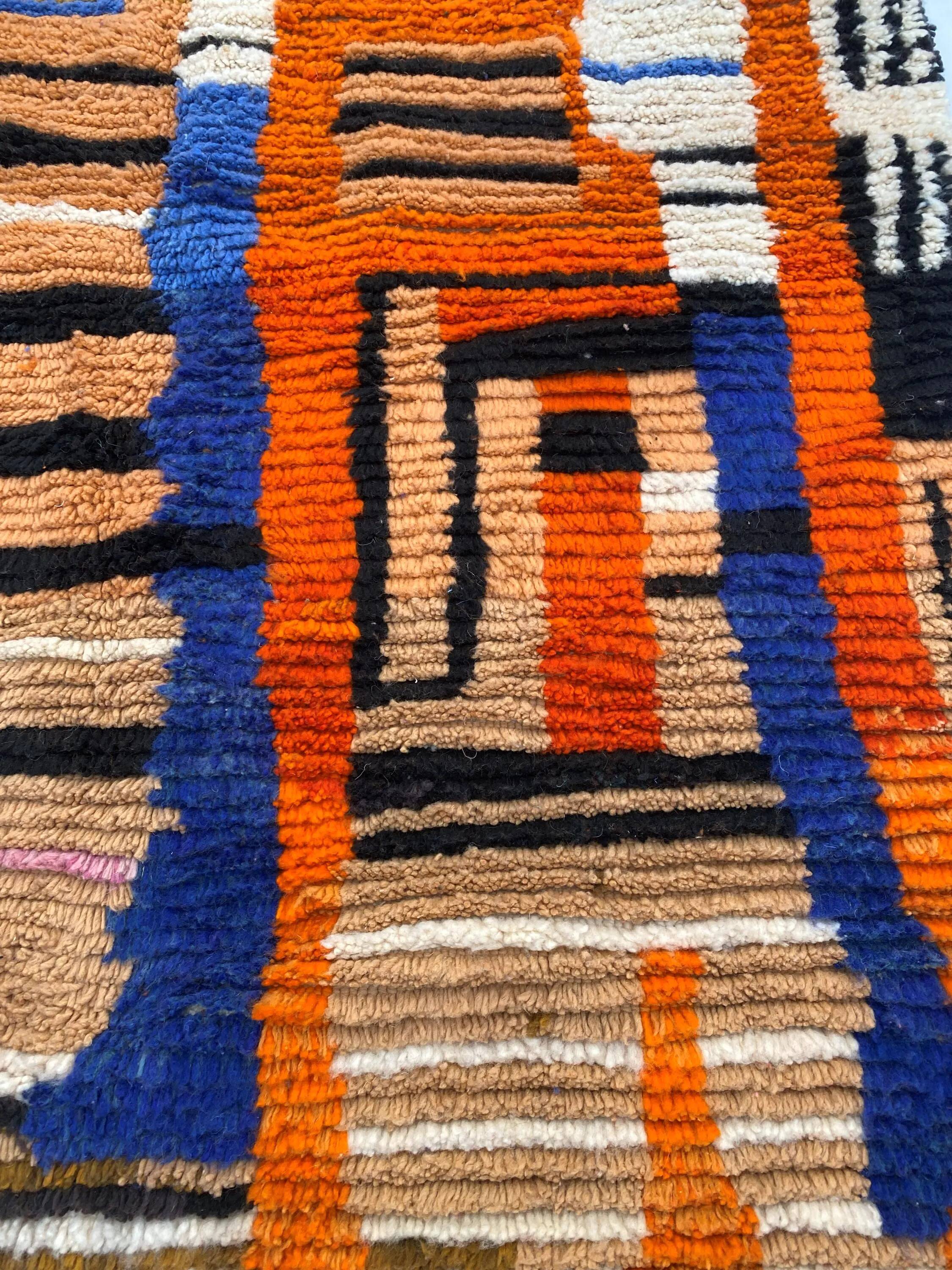 Traditional handmade Moroccan rug 3x2 m