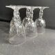6 Baccarat Clermont 19th century cooked wine glasses