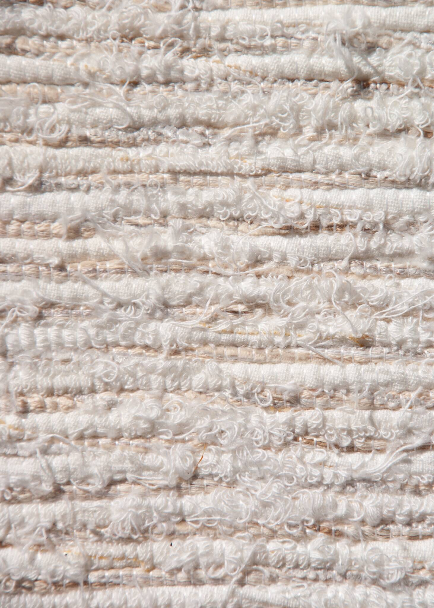 Handwoven recycled cotton rug - 40 x 60 cm