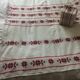 Rectangular tablecloth and its 18 towels - vintage Basque linen