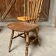 Series lot of 8 chairs bistrot Baumann modele menuet light wood dark wood