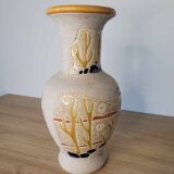 Bird stoneware vase