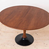 Mid Century Modern Dining Set, Round Table with 4 Fredrik Kayser Chairs