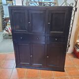 Black patinated high sideboard