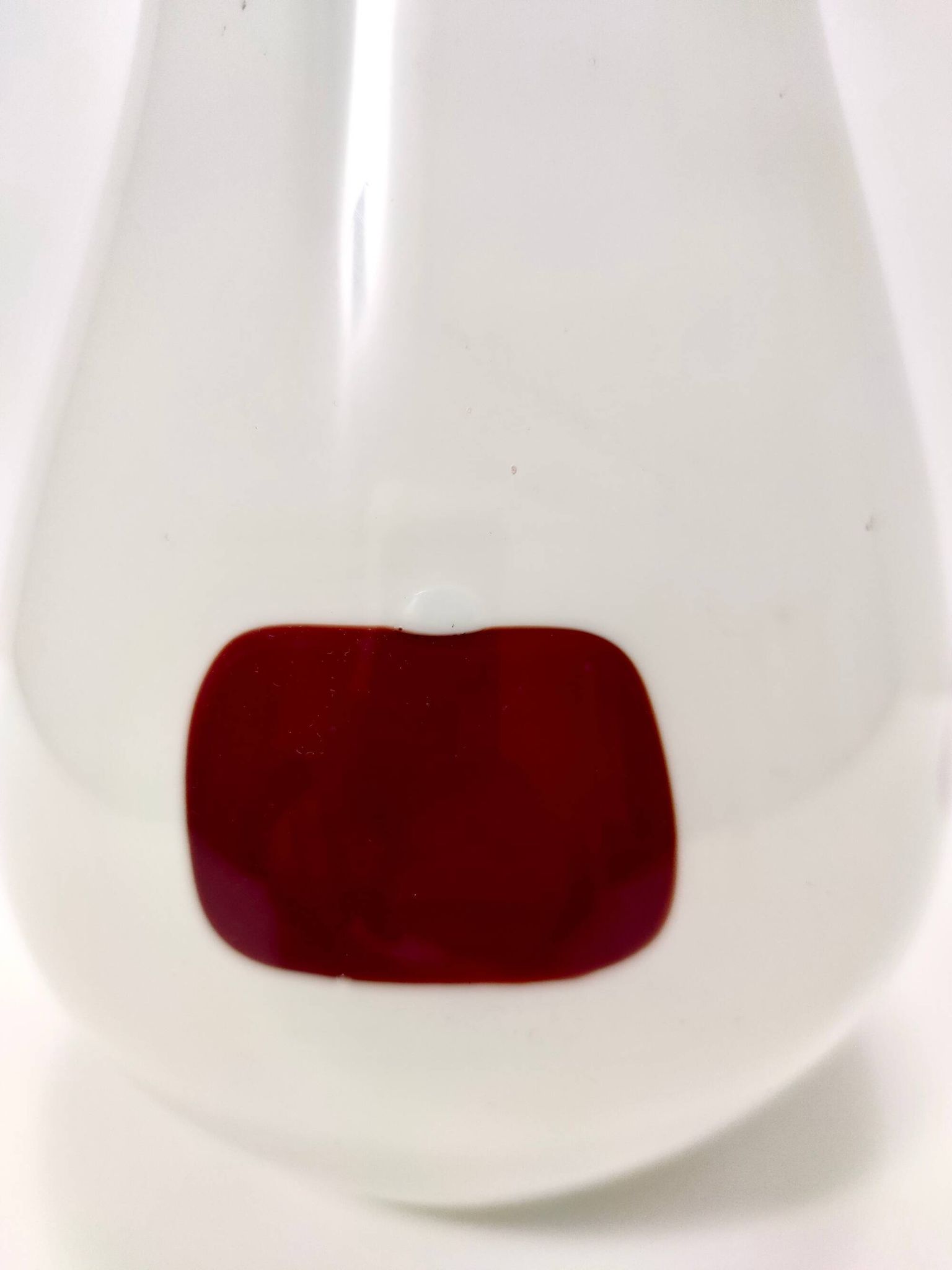 White Murano Glass Vase attr. to Dino Martens for Aureliano Toso