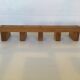 Wooden scandinavian wall coat rack