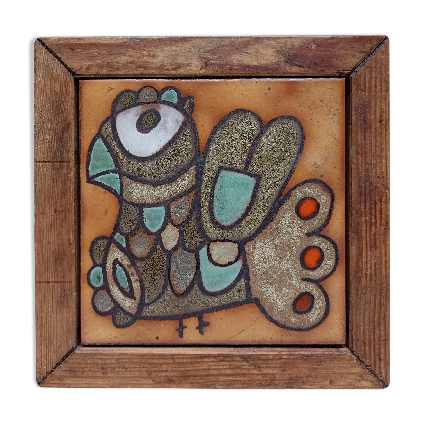 Ceramic tile Bird by ROLAND ZOBEL