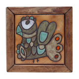 Carreau de céramique oiseau de roland zobel