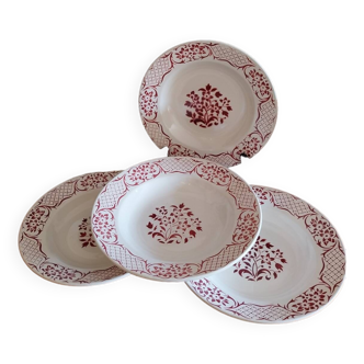 Digoin Sarreguemines deep plates Versailles model