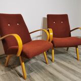 Paire de fauteuils by Jaroslav Smidek