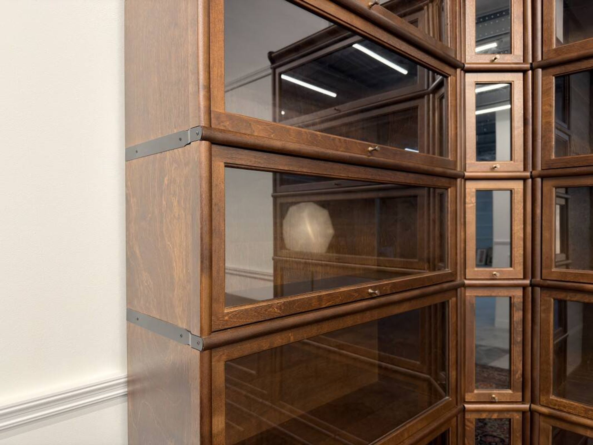 Classic English Globe Wernicke Style Corner Bookcase