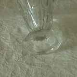 Vase a violettes en verre taille charles x