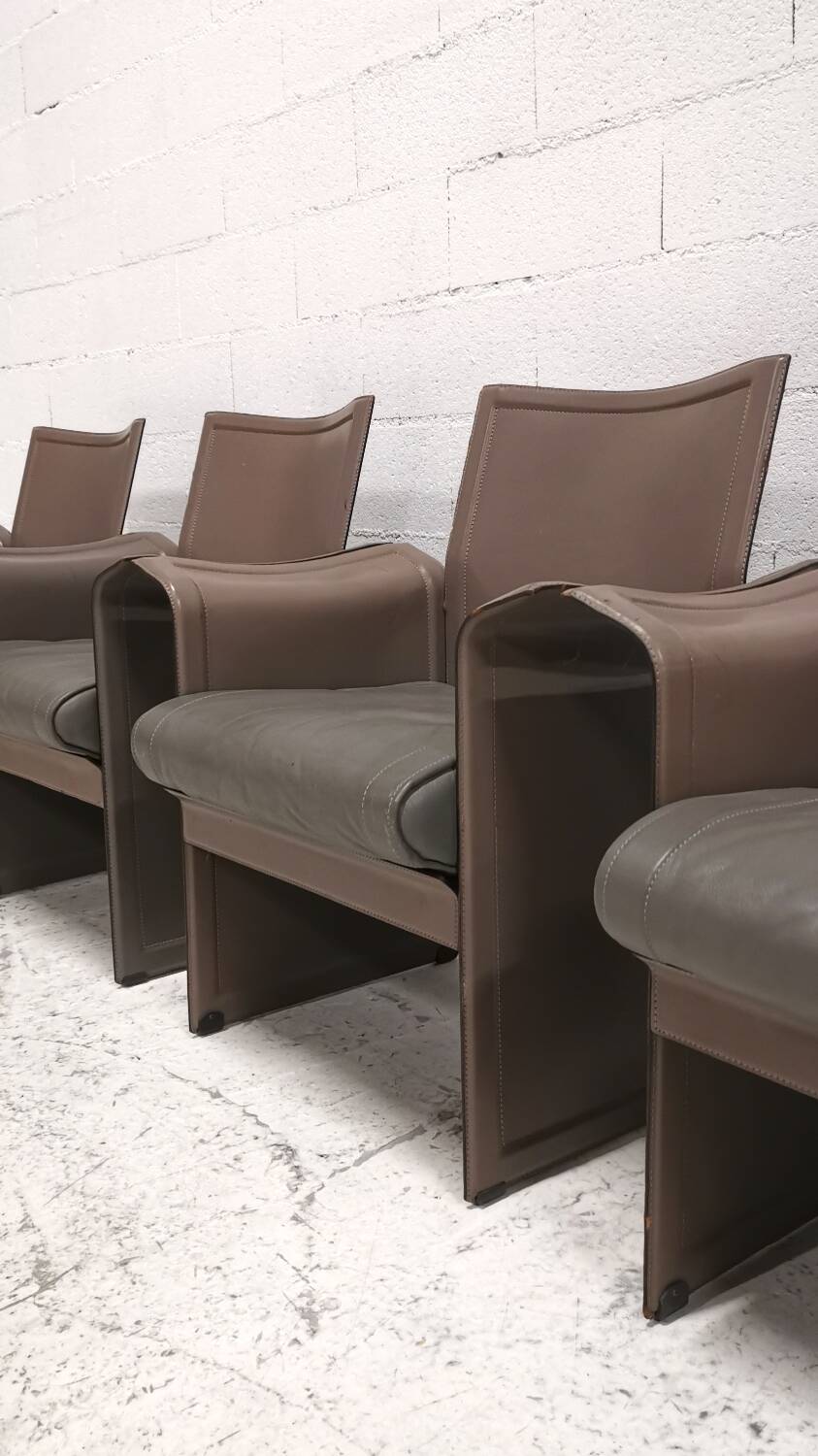 Large Korium armchair(s), design by Tito Agnoli, Matteo Grassi, 1980