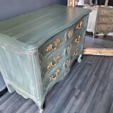Louis xv style patinated chest of drawers