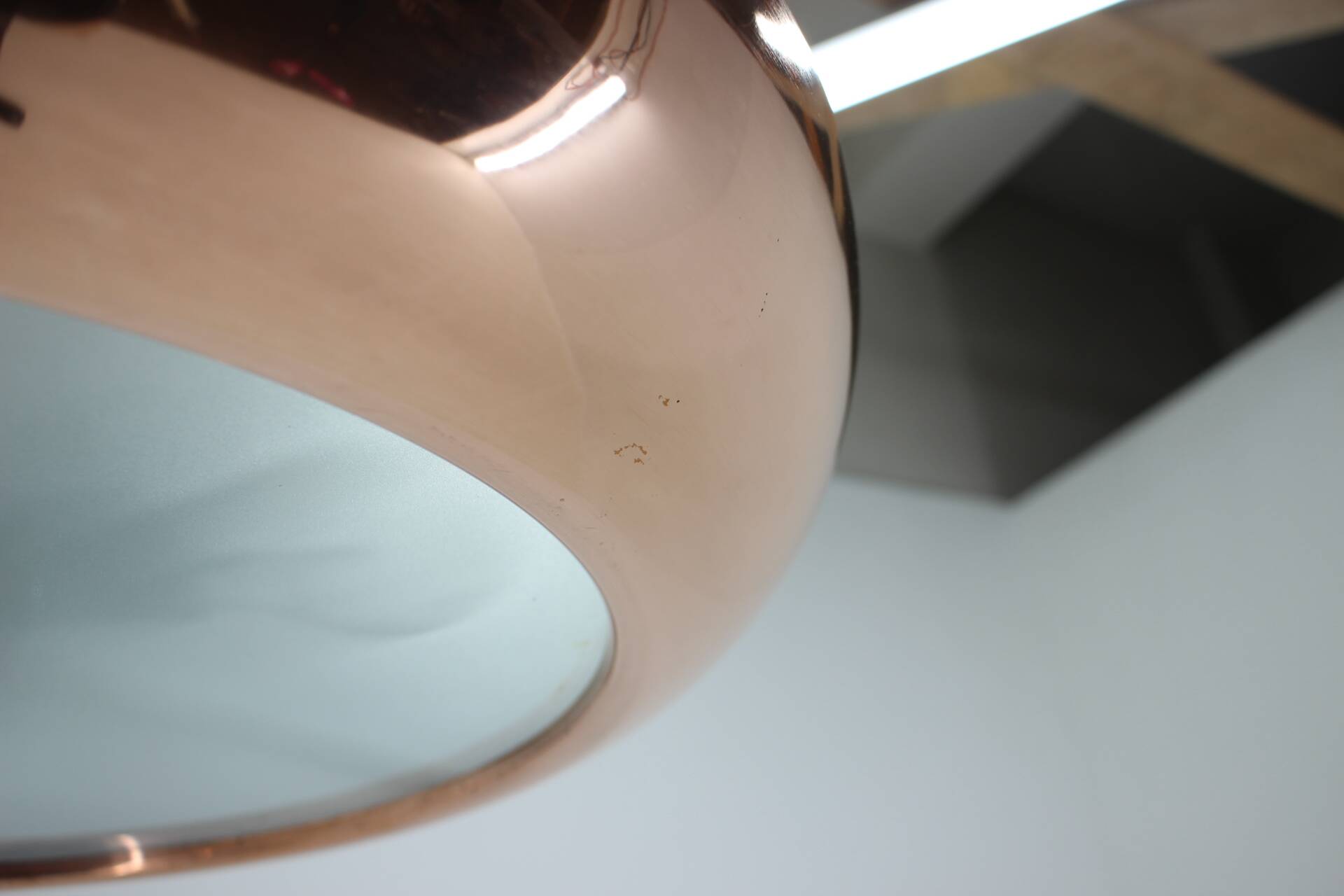 1930s Bauhaus / Functionalist Copper Chandelier UFO by Josef Hurka, 4 items available