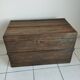 Old waxed wooden trunk 19th century