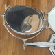Miroir orientable éclairant vintage, Brot double, France 1950