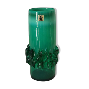 Vase en verre soufflé - vert