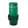 Vase en verre soufflé vert vintage, Pologne