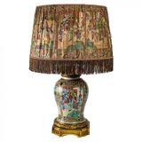 Very important Satsuma porcelain lamp