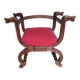 fauteuil curule dagobert têtes de chimère XIXe