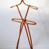 Children's rattan coat rack
