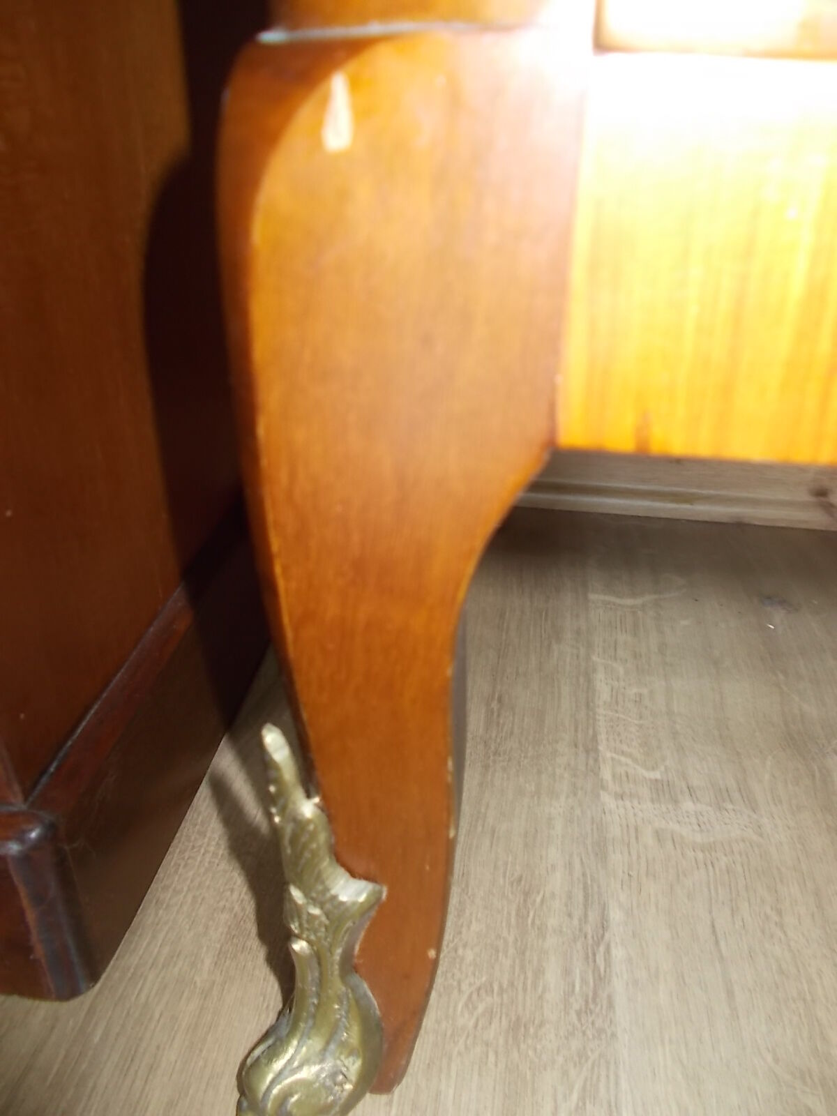 Louis XV style marquetry chest of drawers