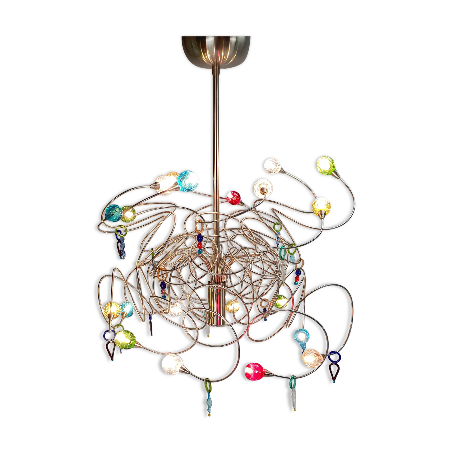 Harco Loor Strawberry Design Hanging Lamp, 1990s