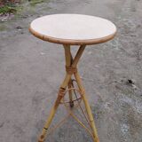 Rattan side table