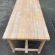 Renovated extendable farmhouse dining table in solid oak, 1950, 200cm.