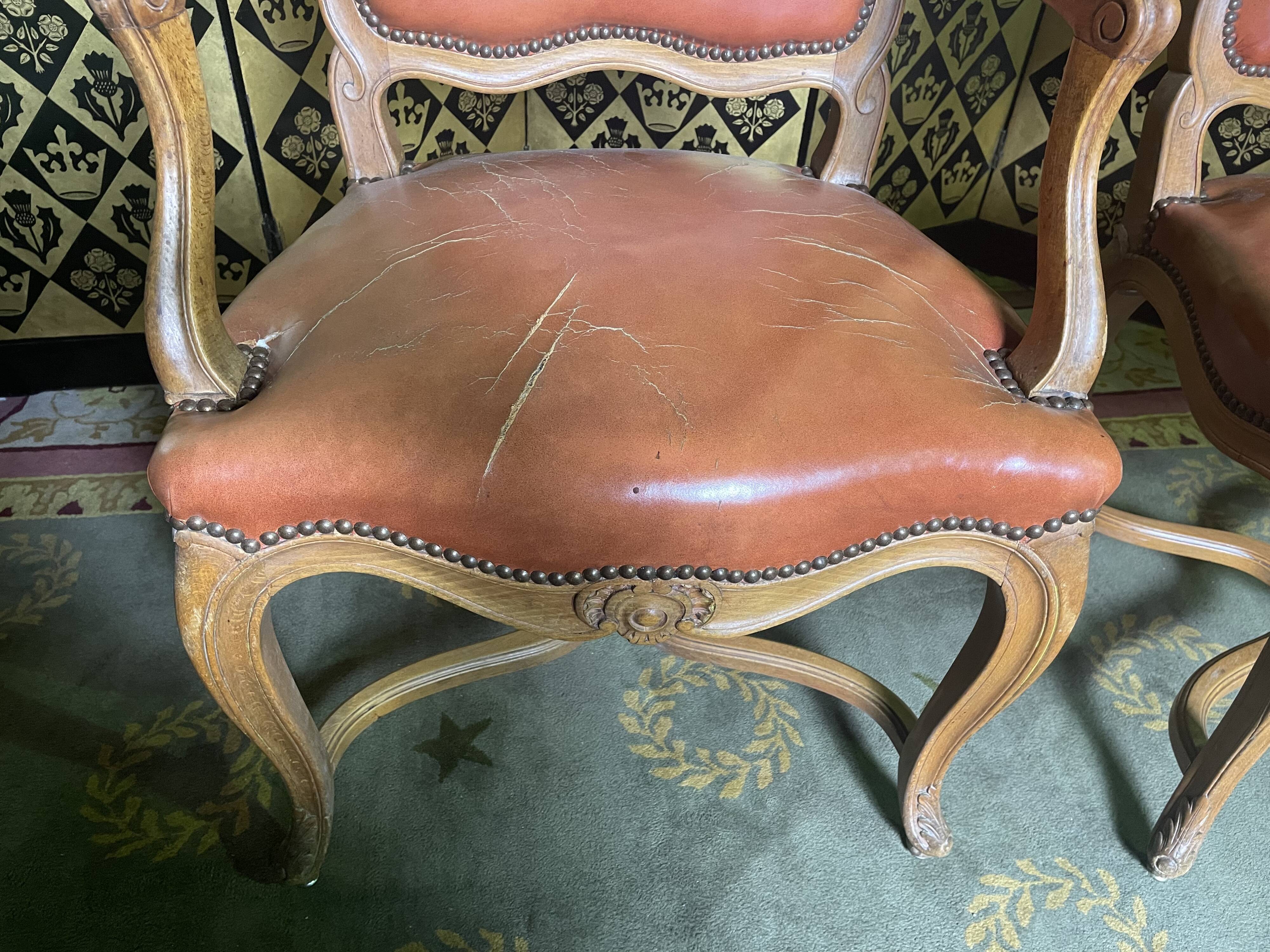 Pair of Louis XV convertible armchairs - Regency