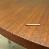 Teak half round table, Danish design, 1970s, manufacturer: Bent Krogh