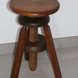 Tripod wood screw stool 1950
