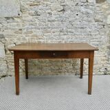 Solid wood farmhouse table 128 cm