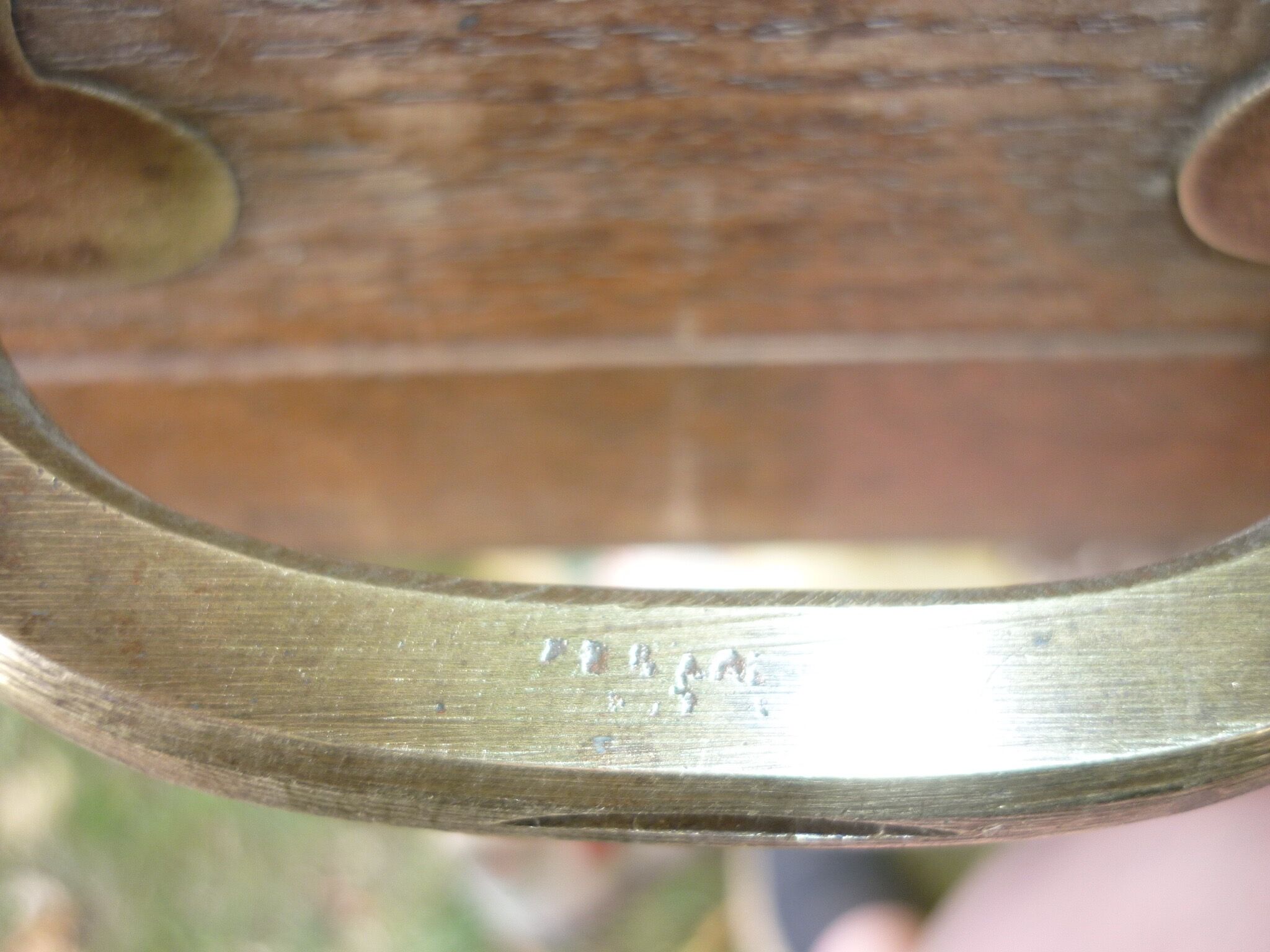 Trunk wooden chest "Odiot Goldsmith in Paris" XIX century