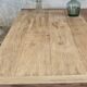 Solid oak farmhouse table "brut" 247x89, top "chocolate oak"