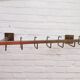Bony 1980s metal wall coat rack