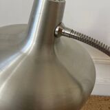 Flexible chrome metal desk lamp, 1970s