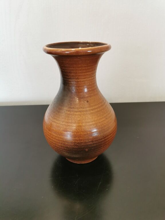 Brown vase marked Austria