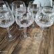 Lot de 7 verres à vin en cristal taillé