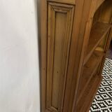 Bibus in solid pine, bookcase in pitch pine, 20th century manufacturing