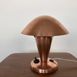 Petite lampe de table en laiton de style Bauhaus, Tchécoslovaquie, années 1940.