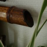 Vintage bamboo wall mirror 50's