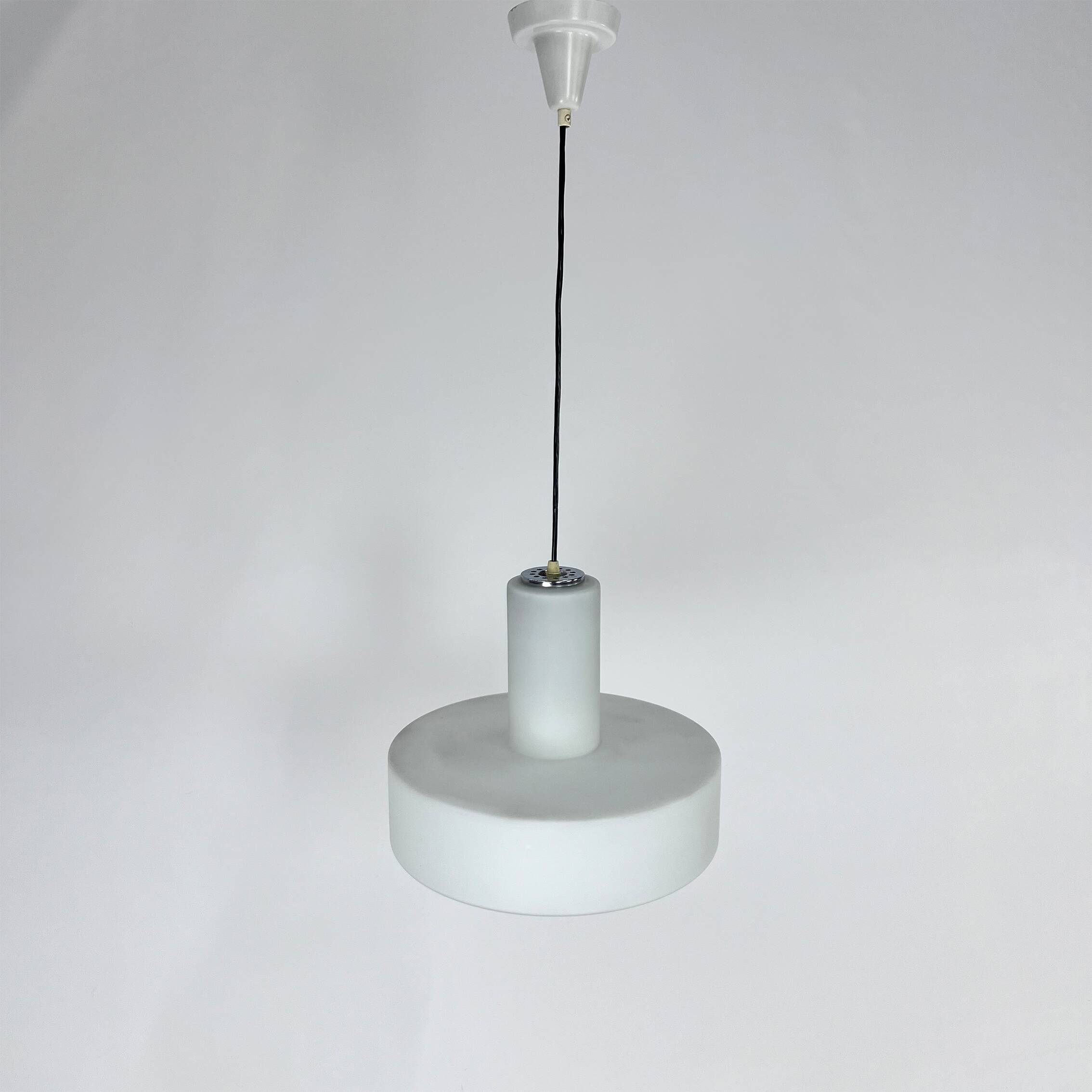 Mid Century Scandinavian Glass Pendant, 1960s